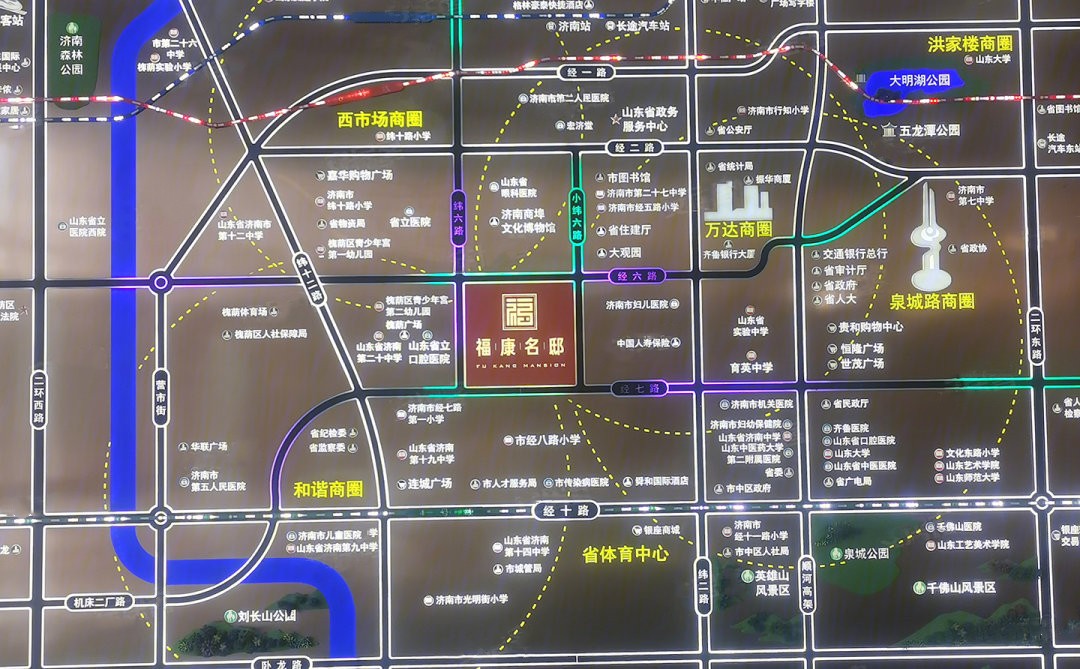 济南福康名邸区位图