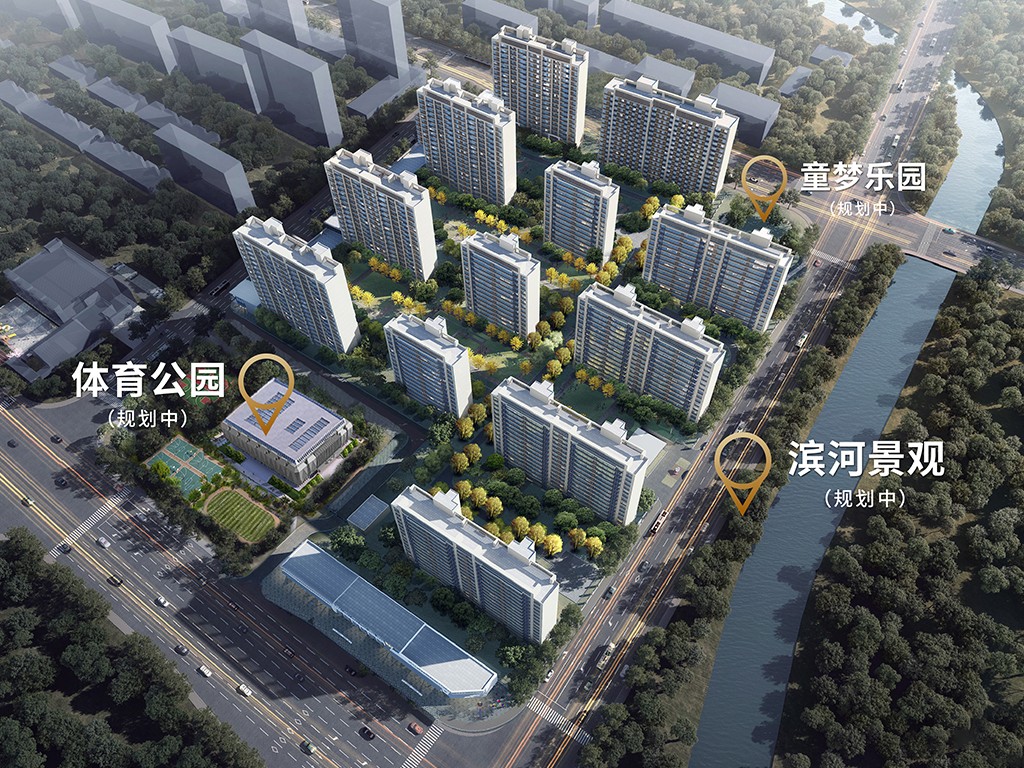 济南招商滨河府配套图