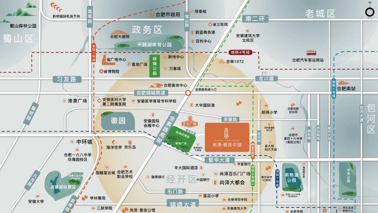 尚泽明珠中心瑞园区位图