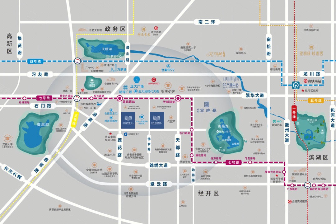 皖投云启锦悦区位图
